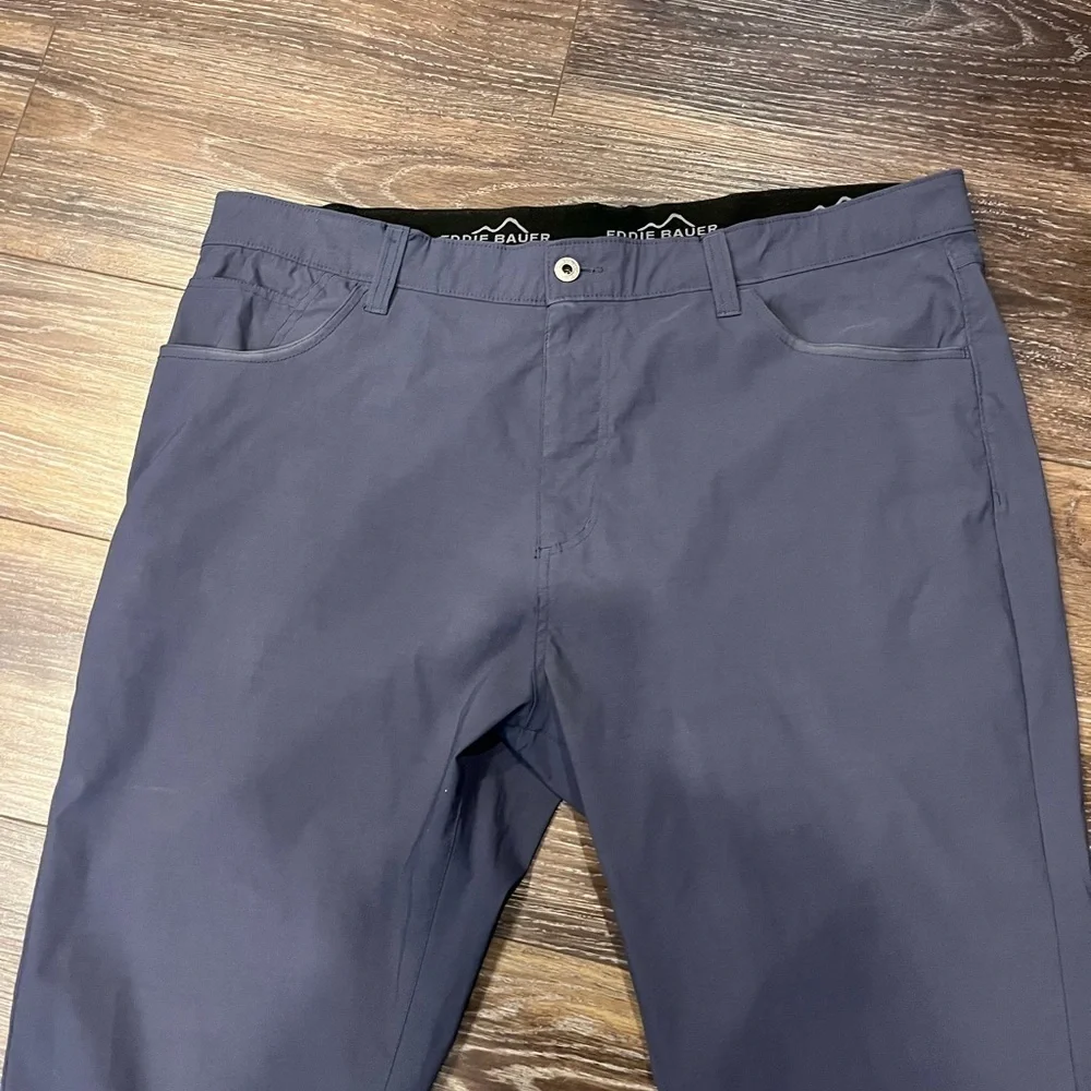 Eddie Bauer adventure trek 5 pocket nylon stretch gray outdoor hike pants 40x32